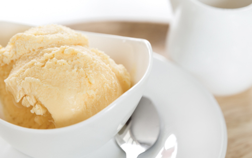 Helado de vainilla